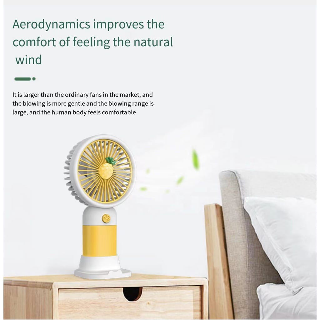 Kipas Angin Mini Handheld Desktop Fan